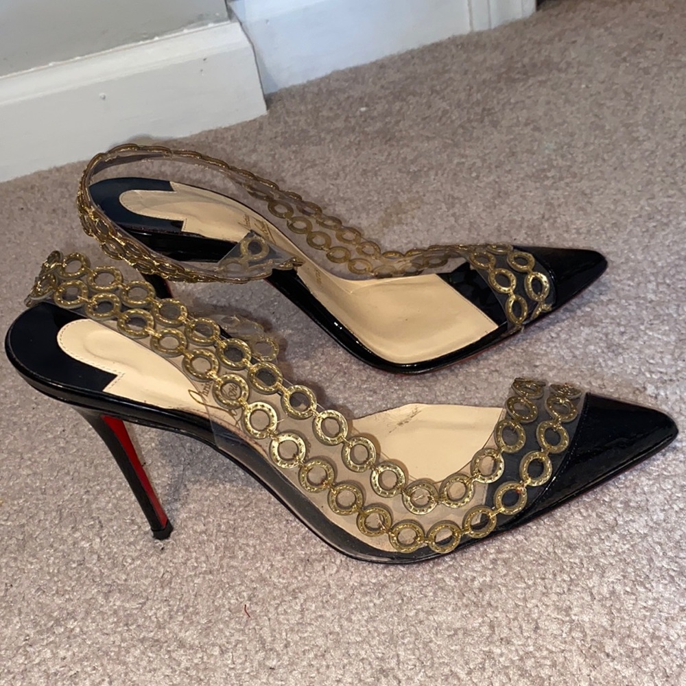 Christian Louboutin slip on heels - Picture 2 of 4